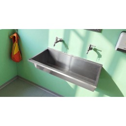 Lavatório Coletivo Inox 1,00m - Construinox